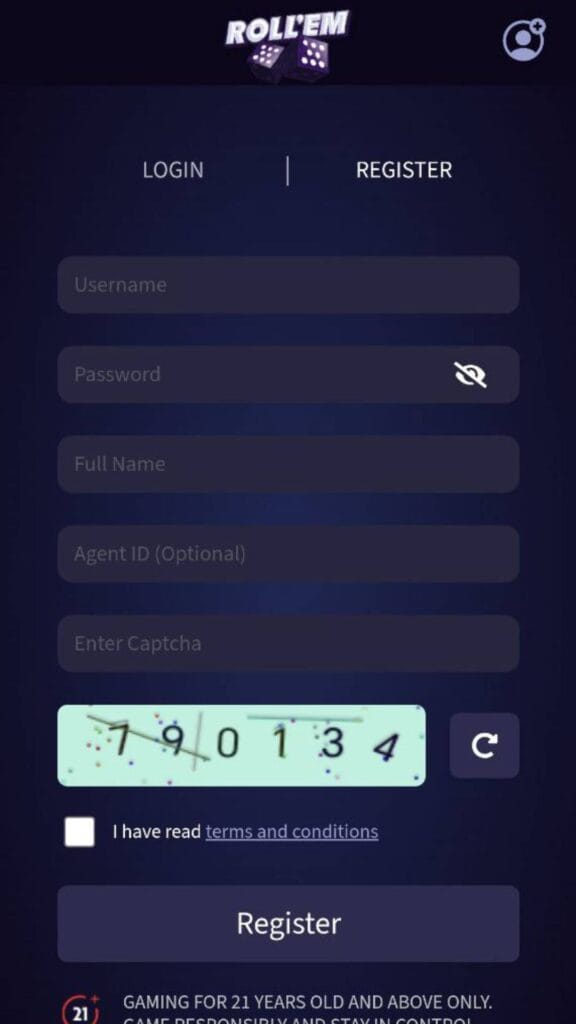 Rollem88 Casino Register